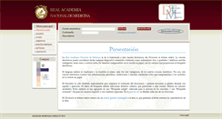 Desktop Screenshot of dtme.ranm.es